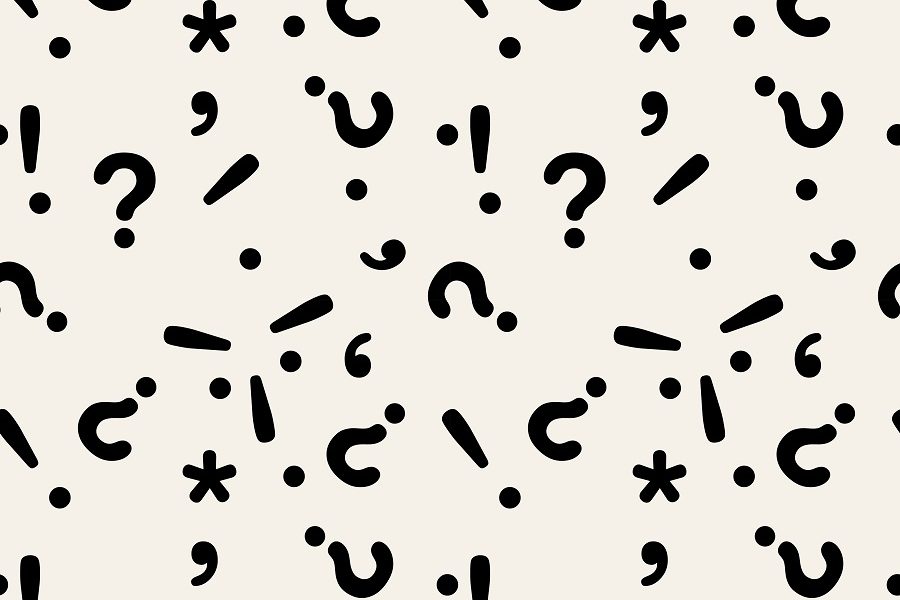 ¿Y dónde va el punto en una lista?